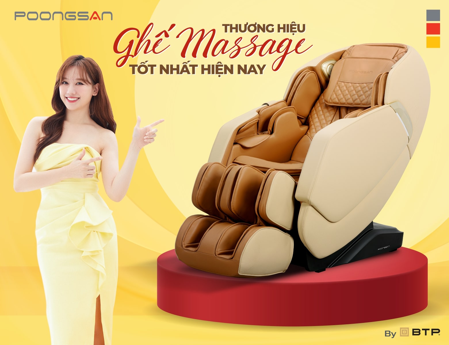 Thương hiệu ghế massage Poongsan đáp ứng toàn bộ tính năng đẳng cấp và chất lượng